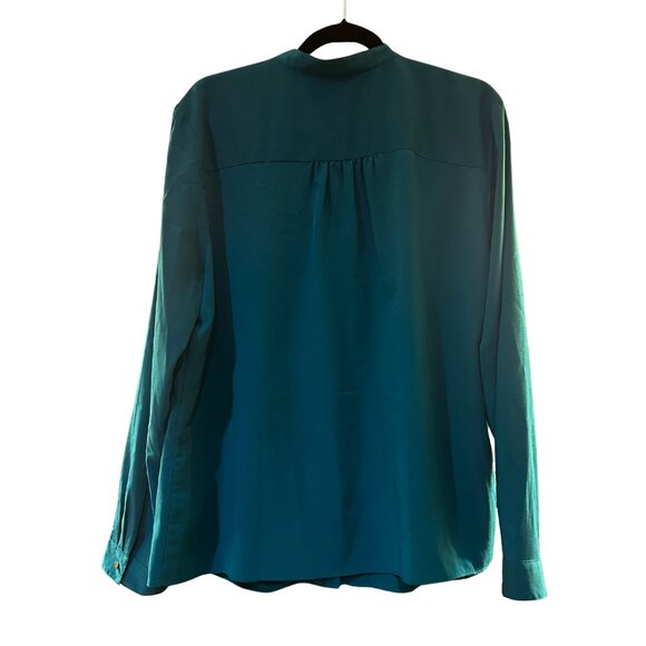 Banana Republic Emerald Long-Sleeve Blouse | XL - Picture 2 of 3